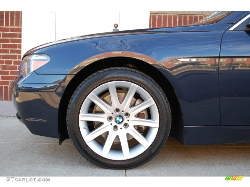 2003 7 Series 745i Sedan - Orient Blue Metallic / Dark Beige/Beige III photo #11