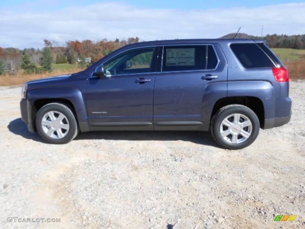 Atlantis Blue Metallic 2014 GMC Terrain SLE AWD Exterior Photo #87624760