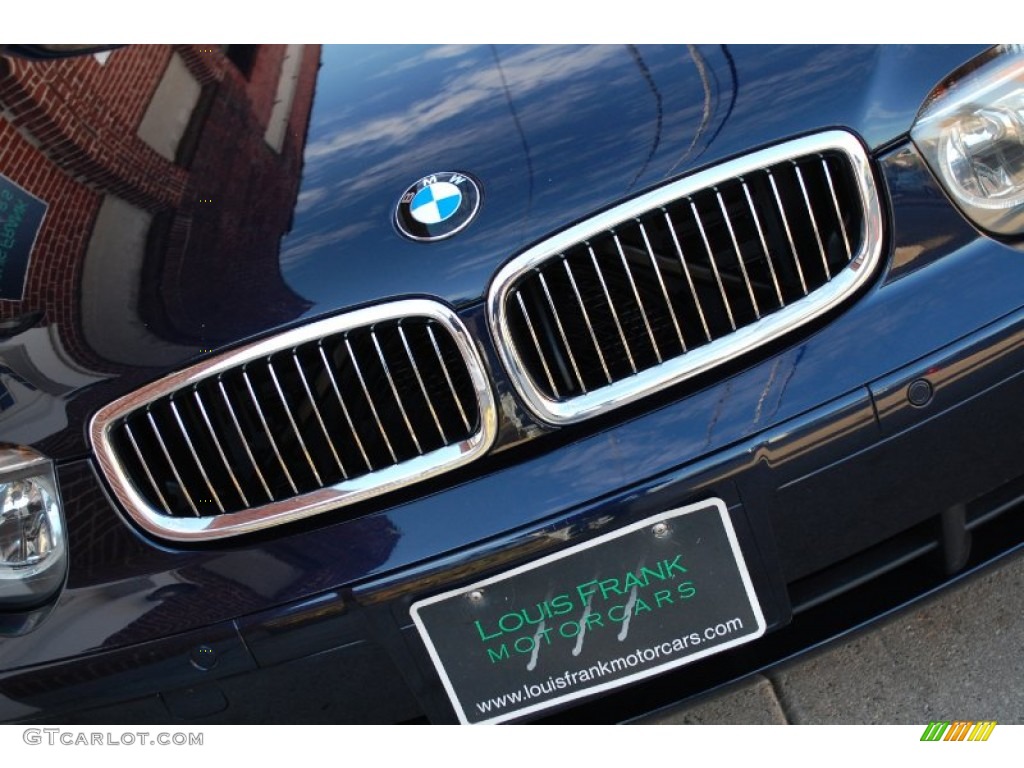 2003 7 Series 745i Sedan - Orient Blue Metallic / Dark Beige/Beige III photo #20
