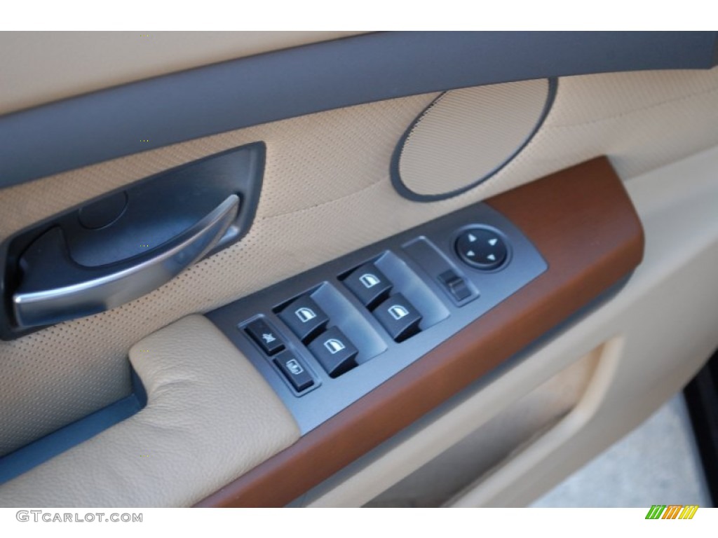 2003 7 Series 745i Sedan - Orient Blue Metallic / Dark Beige/Beige III photo #41