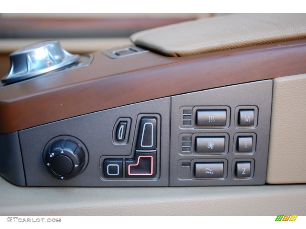 2003 7 Series 745i Sedan - Orient Blue Metallic / Dark Beige/Beige III photo #47
