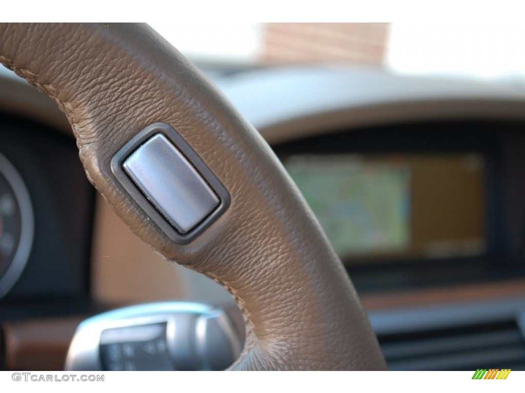 2003 7 Series 745i Sedan - Orient Blue Metallic / Dark Beige/Beige III photo #56