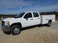 Summit White 2013 Chevrolet Silverado 3500HD WT Crew Cab 4x4 Chassis