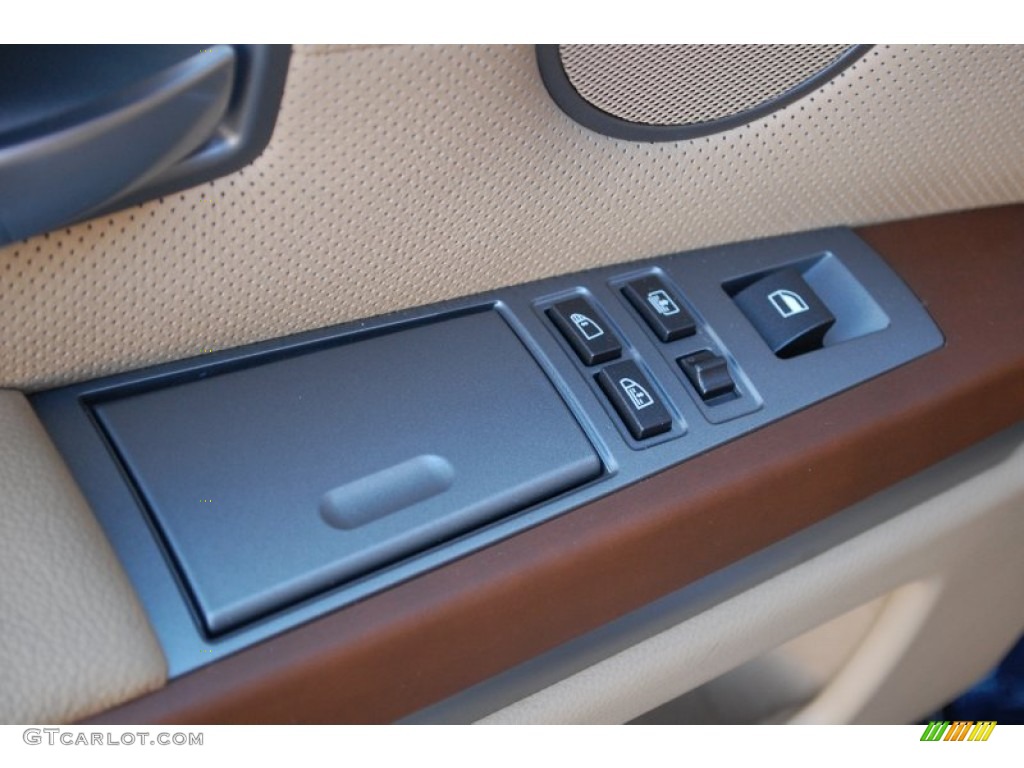 2003 7 Series 745i Sedan - Orient Blue Metallic / Dark Beige/Beige III photo #70