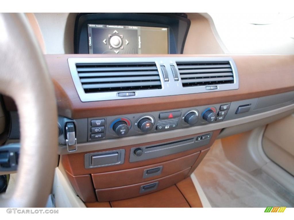 2003 7 Series 745i Sedan - Orient Blue Metallic / Dark Beige/Beige III photo #85