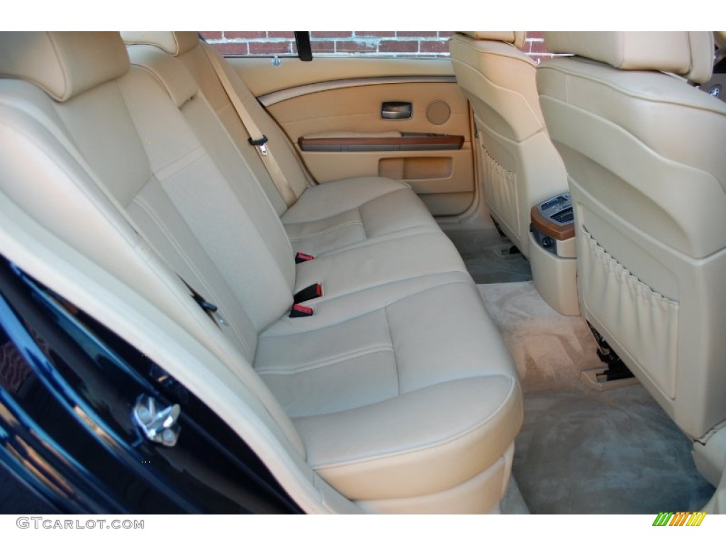 2003 7 Series 745i Sedan - Orient Blue Metallic / Dark Beige/Beige III photo #120
