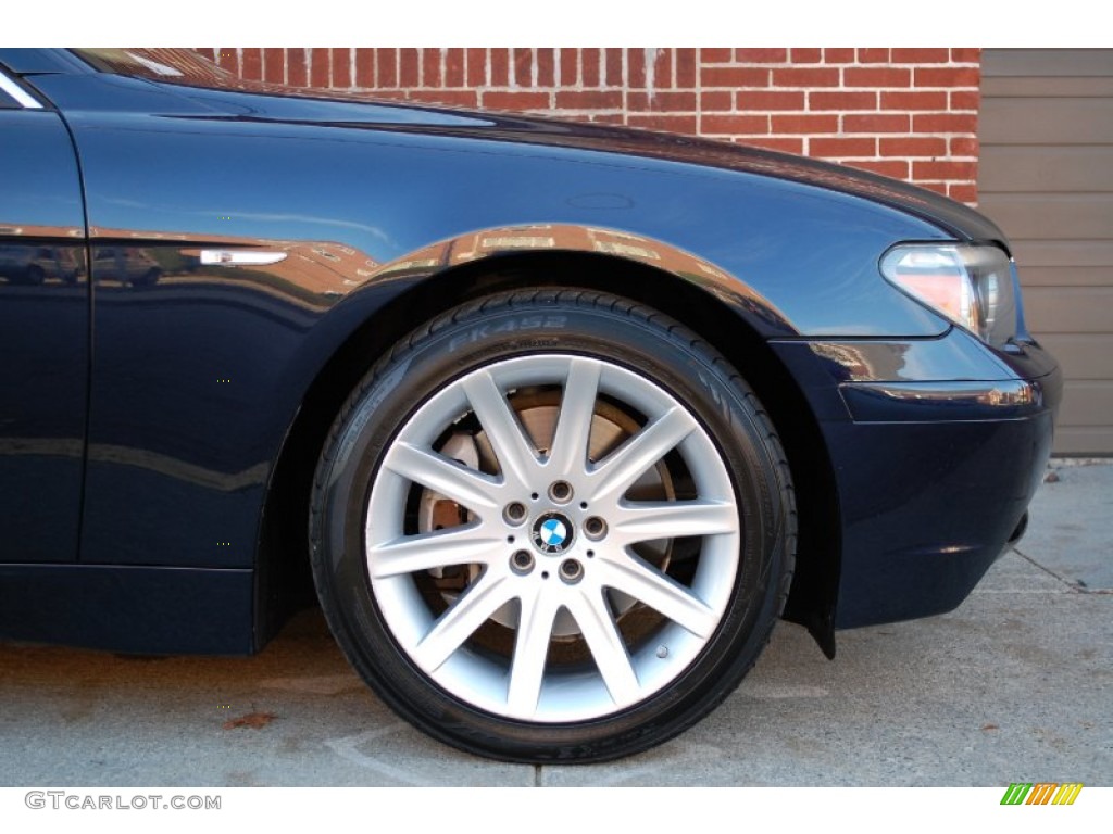 2003 7 Series 745i Sedan - Orient Blue Metallic / Dark Beige/Beige III photo #134