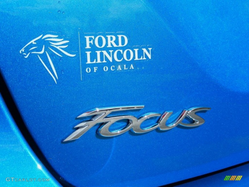 2014 Focus Titanium Sedan - Blue Candy / Charcoal Black photo #4