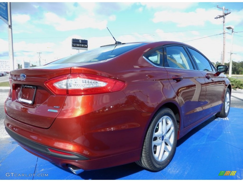 2014 Fusion SE EcoBoost - Sunset / Dune photo #3