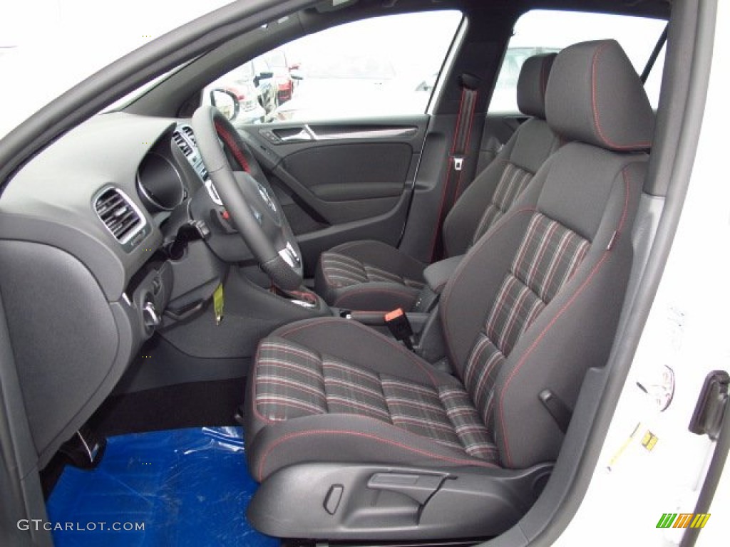 Intelagos Plaid Cloth Interior 2014 Volkswagen GTI 4 Door Wolfsburg Edition Photo #87628384