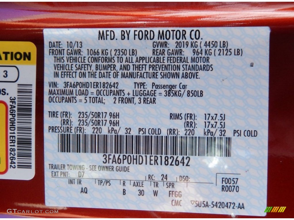 2014 Fusion SE EcoBoost - Sunset / Dune photo #12