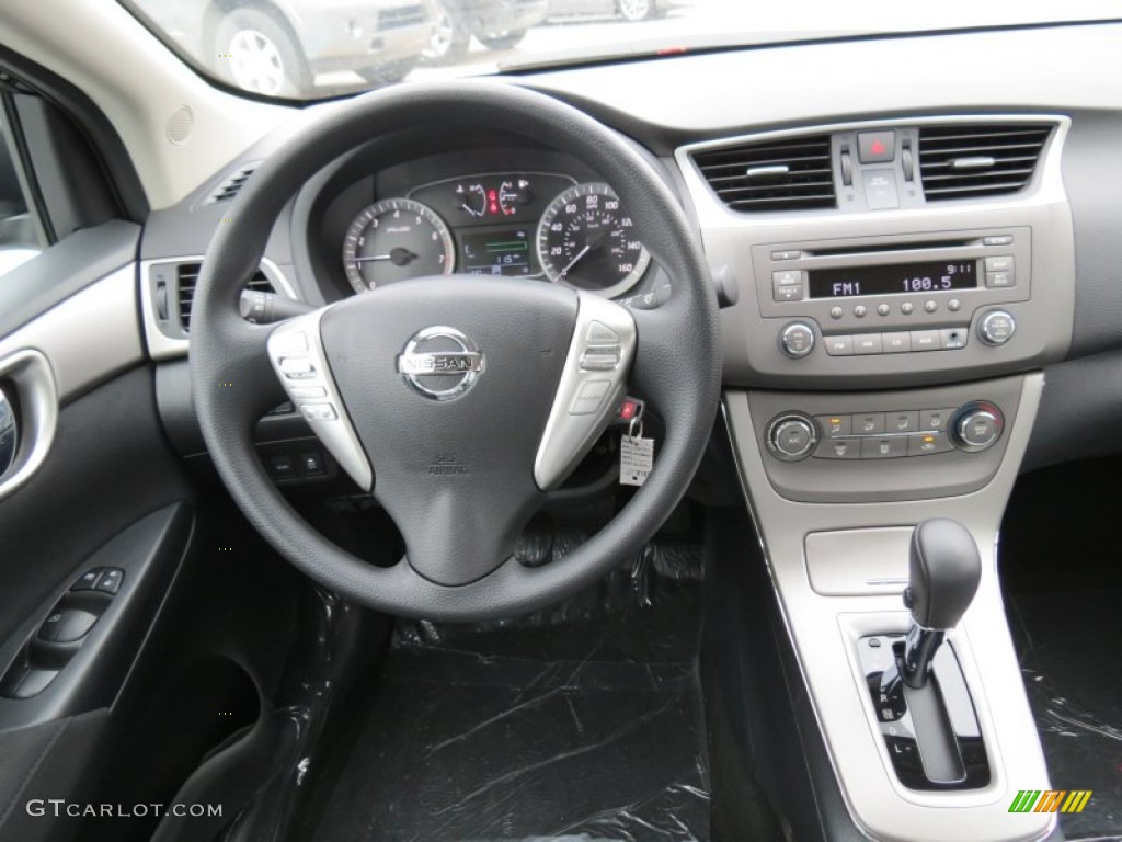 2013 Nissan Sentra SV Charcoal Dashboard Photo #87629235