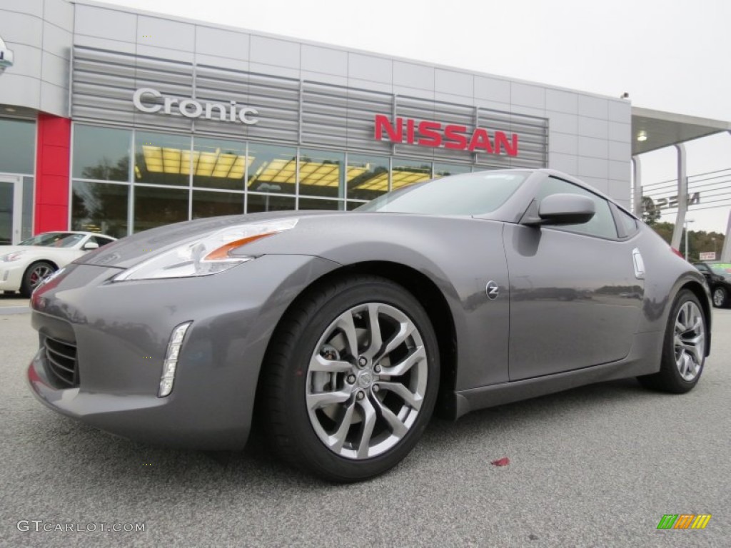 2014 370Z Touring Coupe - Gun Metallic / Black photo #1