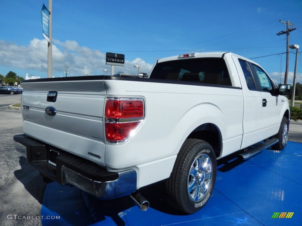 2013 F150 XLT SuperCab - Oxford White / Steel Gray photo #3