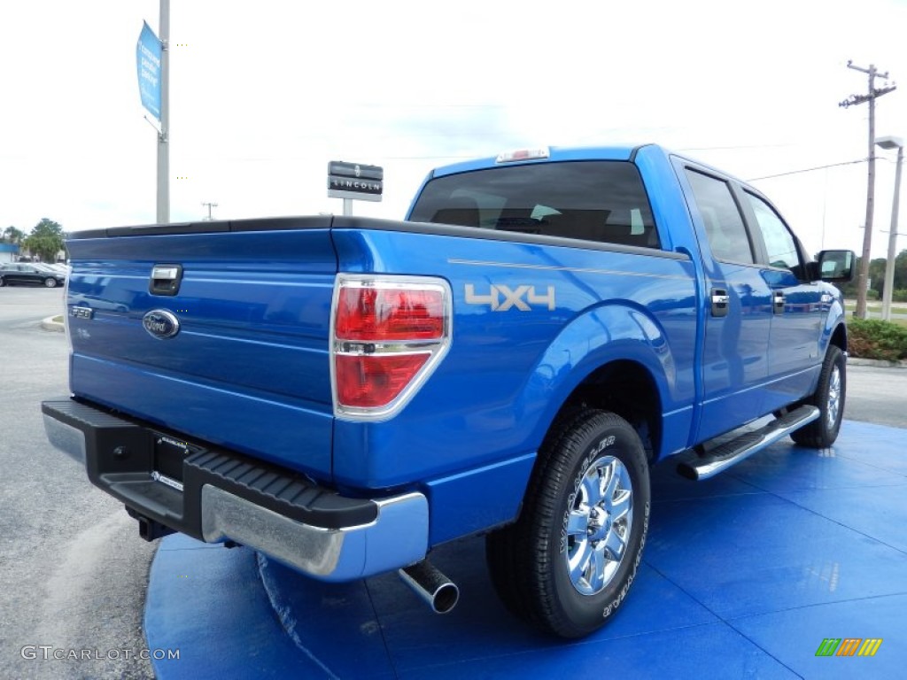 2013 Blue Flame Metallic Ford F150 XLT SuperCrew 4x4 87618041 Photo 3