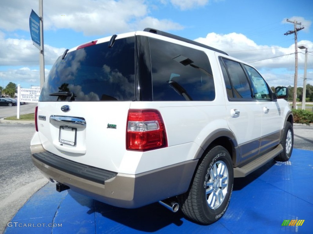 2014 Expedition XLT 4x4 - White Platinum / Camel photo #3