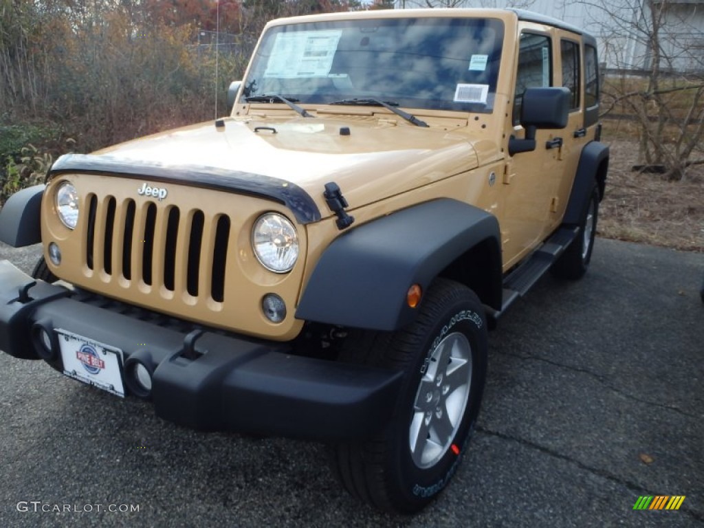 2014 Wrangler Unlimited Sport 4x4 - Dune / Black photo #1