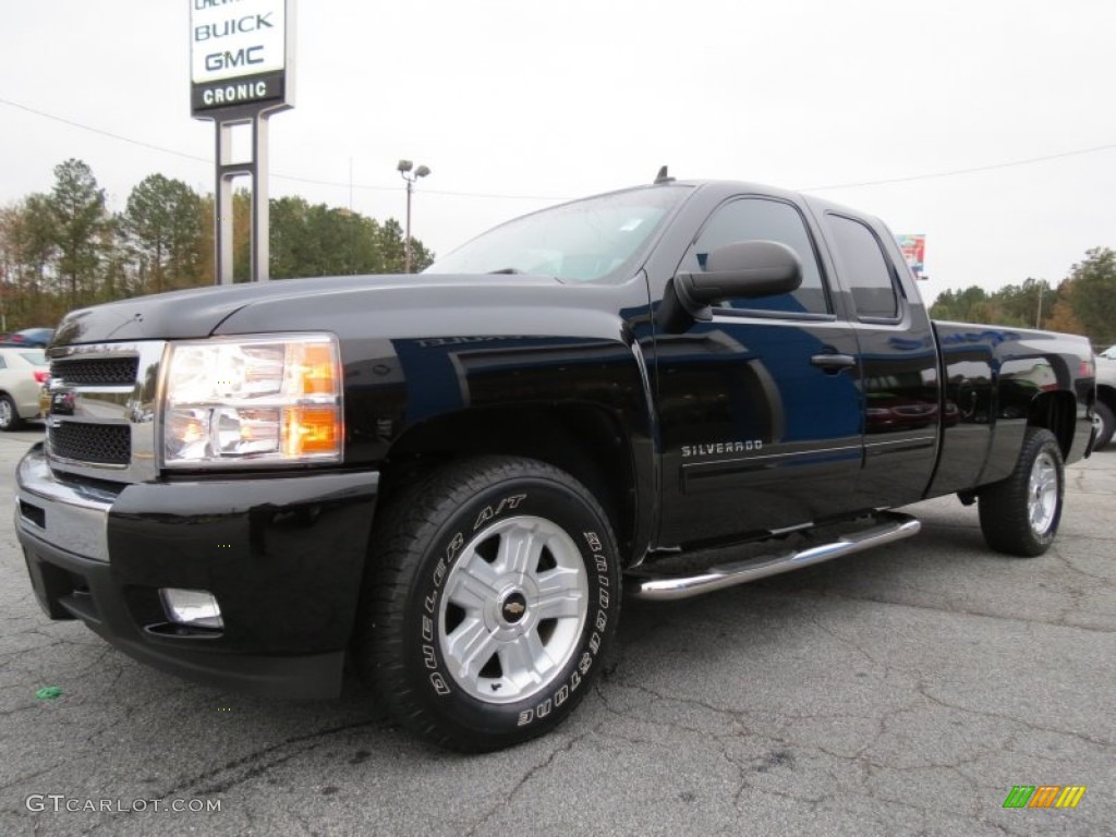 2011 Silverado 1500 LT Extended Cab - Black / Ebony photo #3