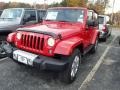 2014 Flame Red Jeep Wrangler Sahara 4x4  photo #1