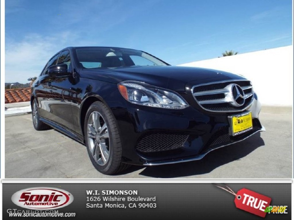 2014 E E250 BlueTEC Sedan - Black / Black photo #1