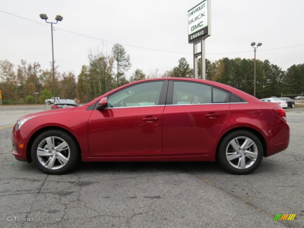 2014 Cruze Diesel - Crystal Red Tintcoat / Jet Black photo #4