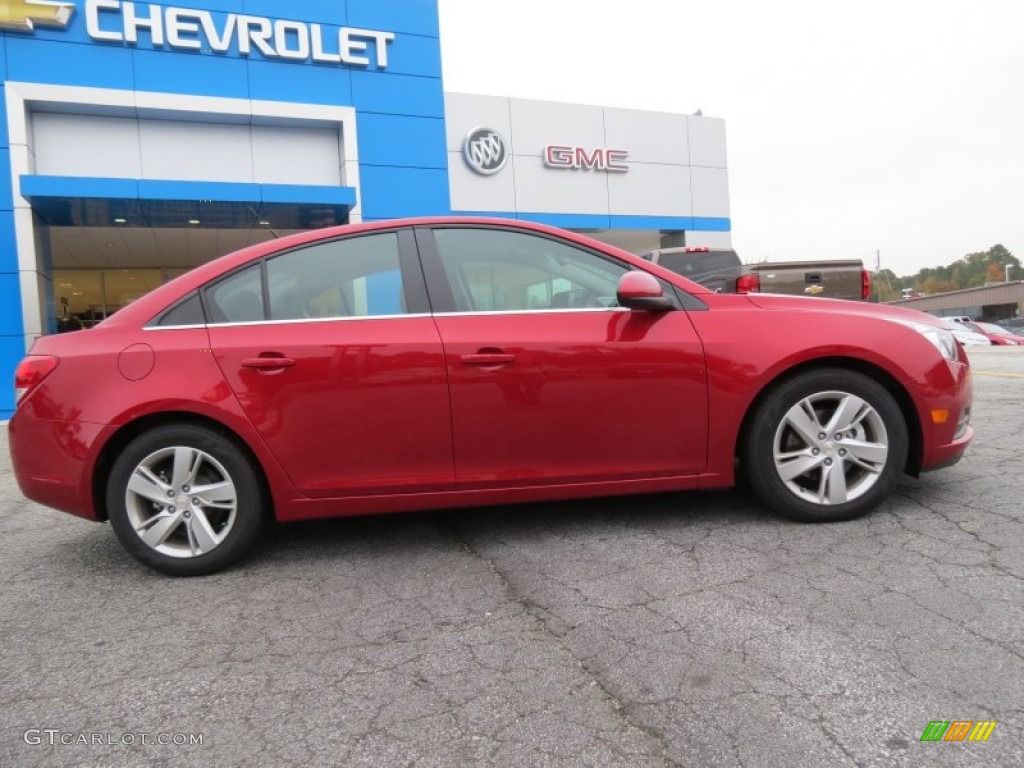 2014 Cruze Diesel - Crystal Red Tintcoat / Jet Black photo #8