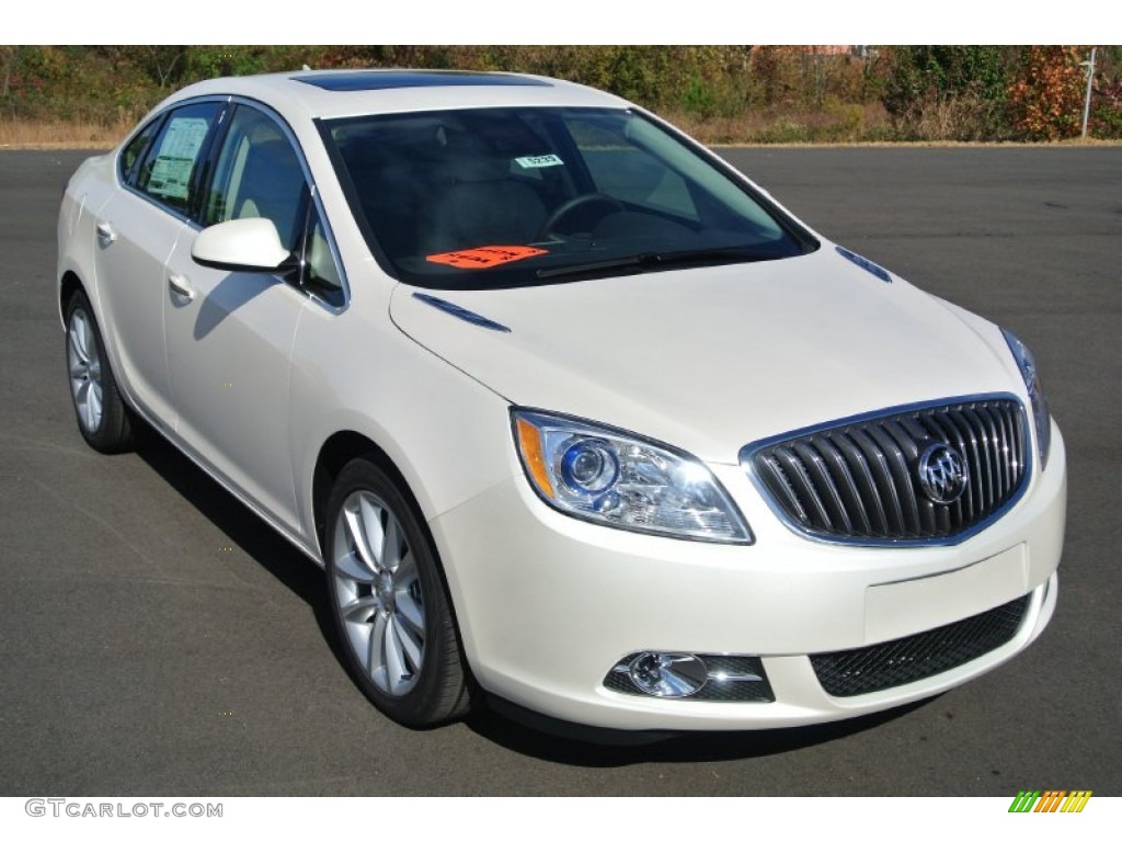 White Diamond Tricoat 2014 Buick Verano Convenience Exterior Photo #87636559
