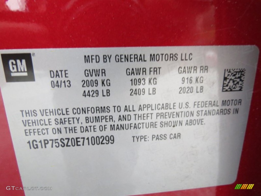 2014 Cruze Diesel - Crystal Red Tintcoat / Jet Black photo #18