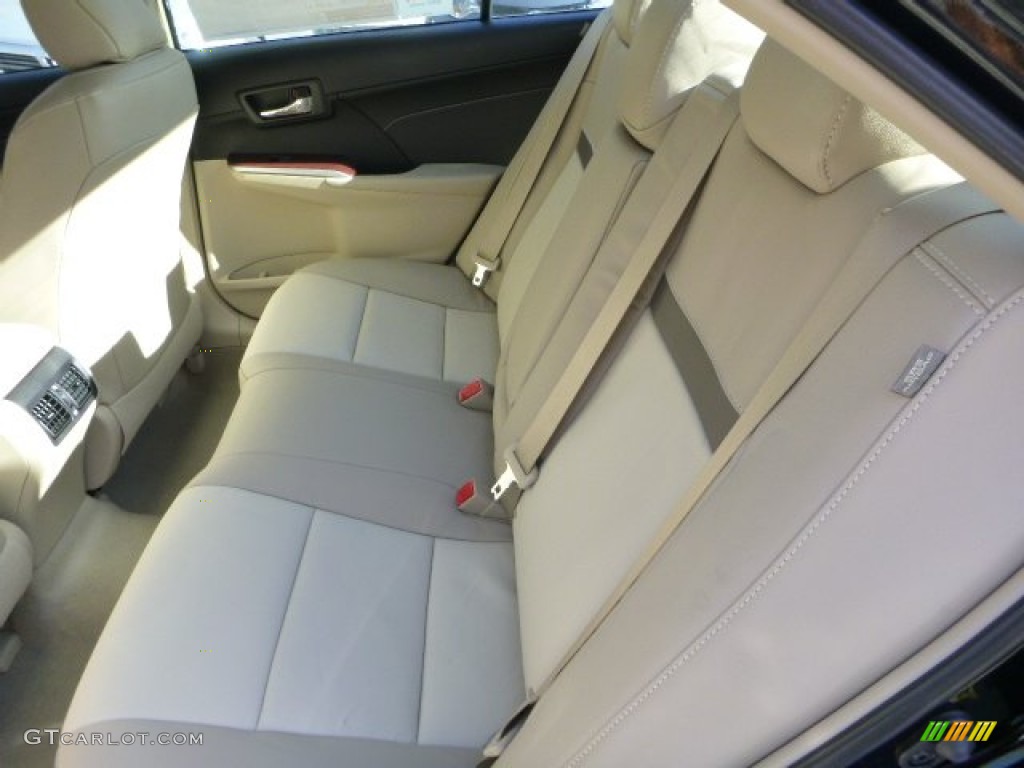 2014 Camry XLE V6 - Attitude Black Metallic / Ivory photo #11