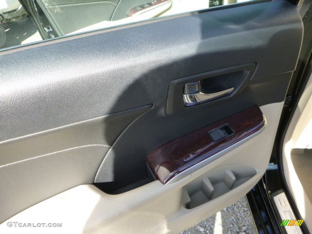 2014 Camry XLE V6 - Attitude Black Metallic / Ivory photo #13
