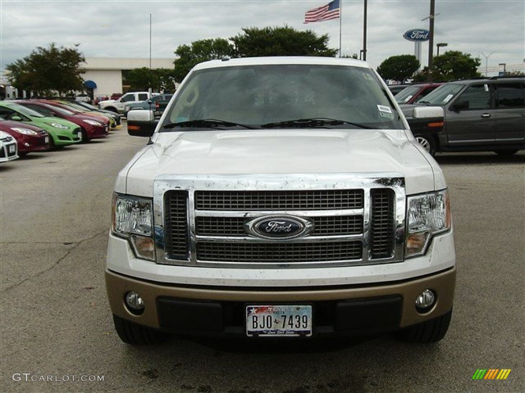 2011 F150 Lariat SuperCrew - Oxford White / Pale Adobe photo #1