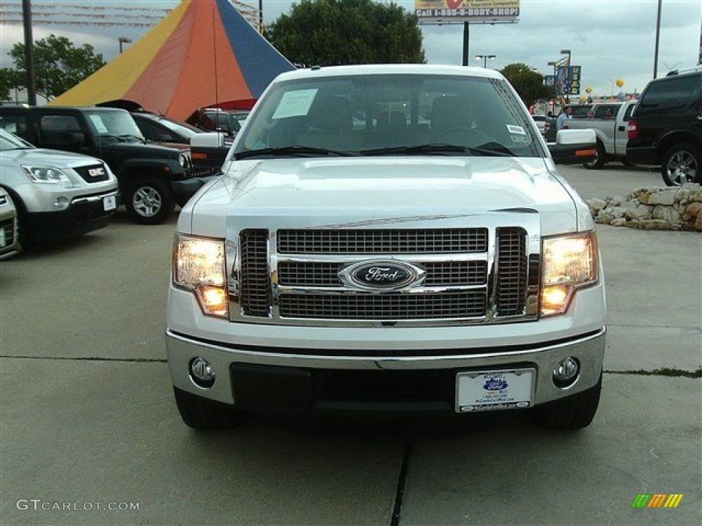 2011 F150 Lariat SuperCrew - Oxford White / Pale Adobe photo #1