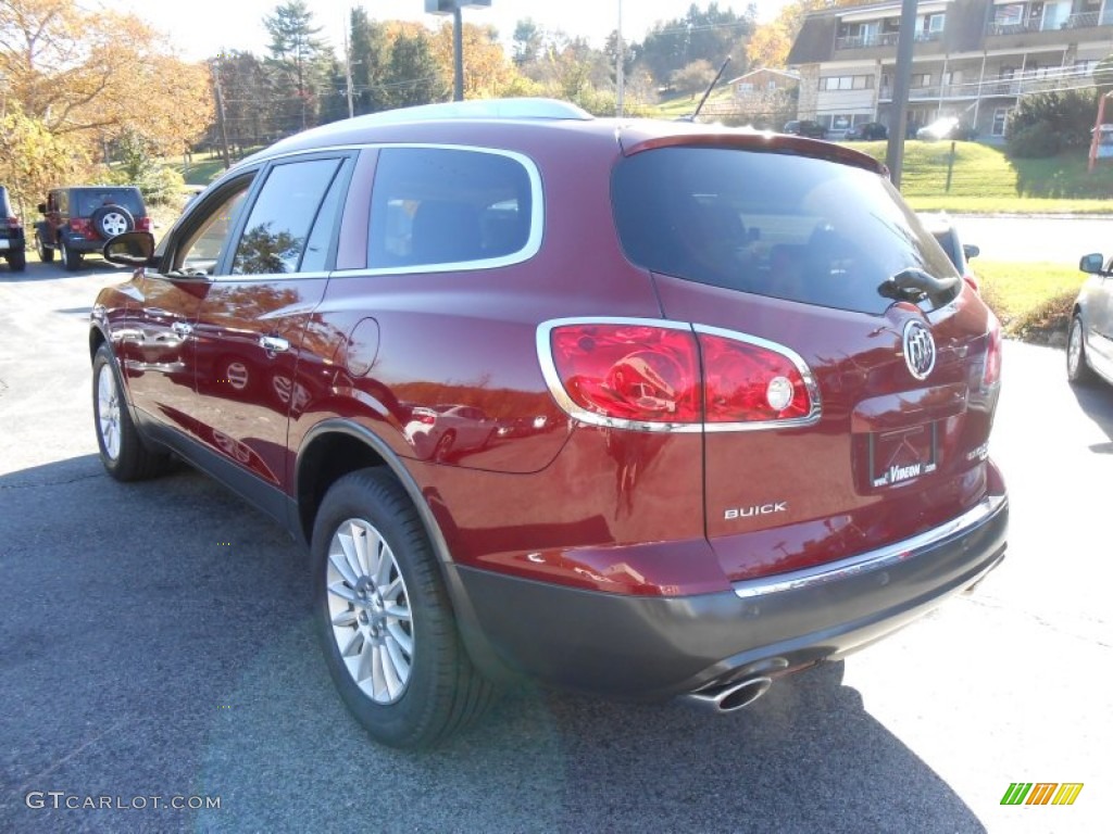 2011 Enclave CXL AWD - Red Jewel Tintcoat / Cashmere/Cocoa photo #5