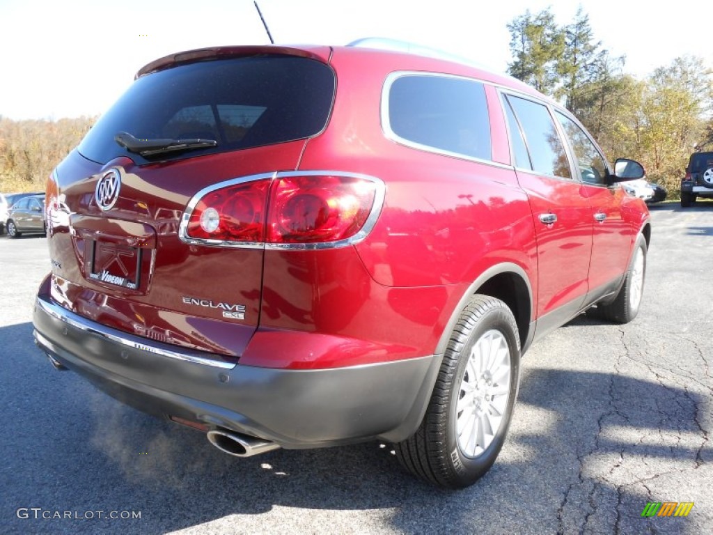 2011 Enclave CXL AWD - Red Jewel Tintcoat / Cashmere/Cocoa photo #7