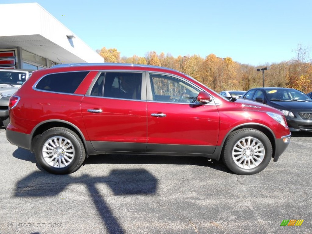 2011 Enclave CXL AWD - Red Jewel Tintcoat / Cashmere/Cocoa photo #8