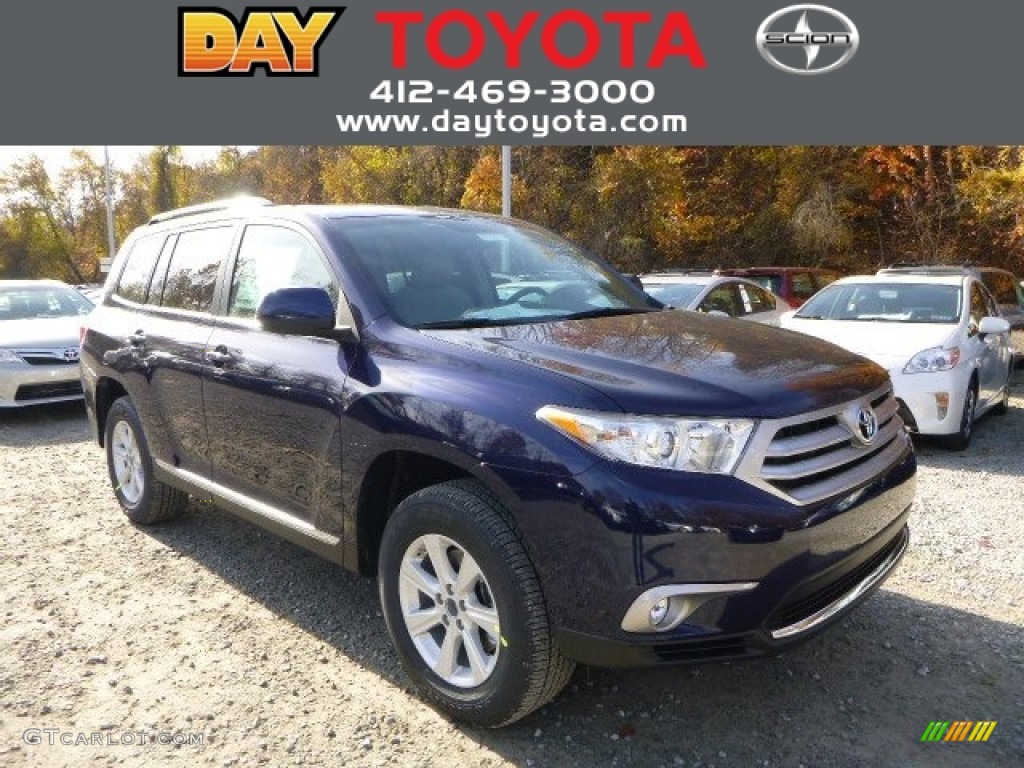 2013 Highlander SE 4WD - Nautical Blue Metallic / Ash photo #1