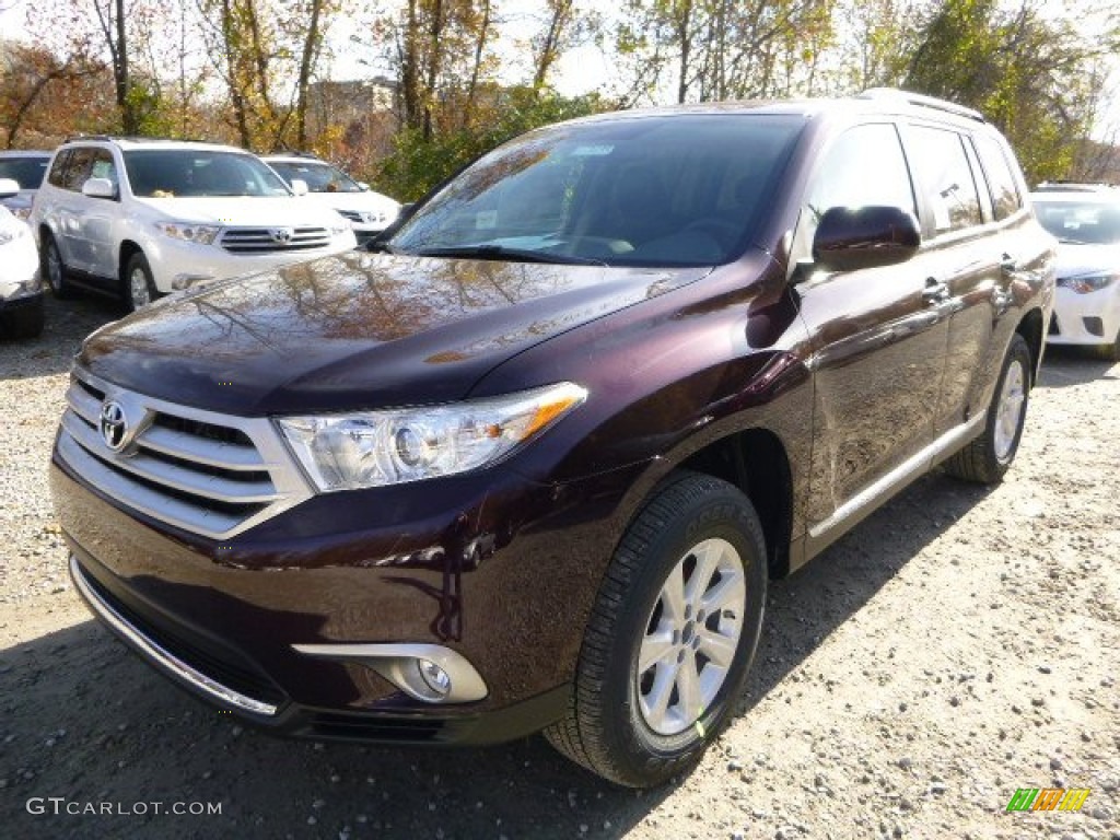 2013 Highlander SE 4WD - Sizzling Crimson Mica / Black photo #7