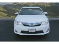 2014 Super White Toyota Camry Hybrid XLE  photo #2