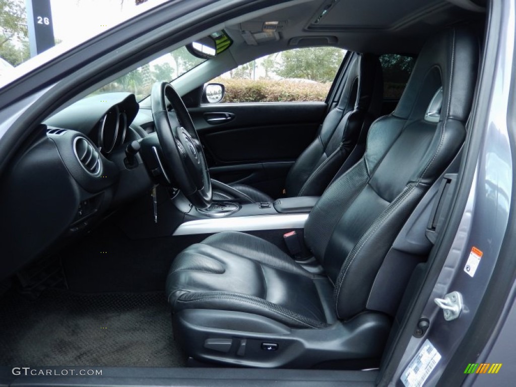 Black Interior 2005 Mazda RX-8 Sport Photo #87640855