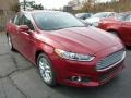 2014 Ruby Red Ford Fusion SE EcoBoost  photo #1