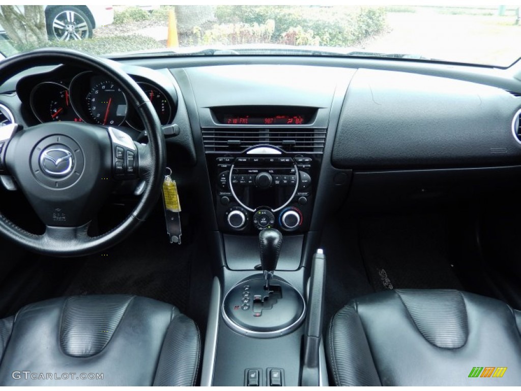 2005 Mazda RX-8 Sport Black Dashboard Photo #87641050