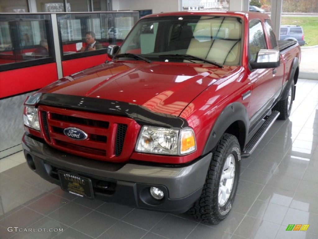 2009 Ranger FX4 Off-Road SuperCab 4x4 - Torch Red / Medium Dark Flint photo #1
