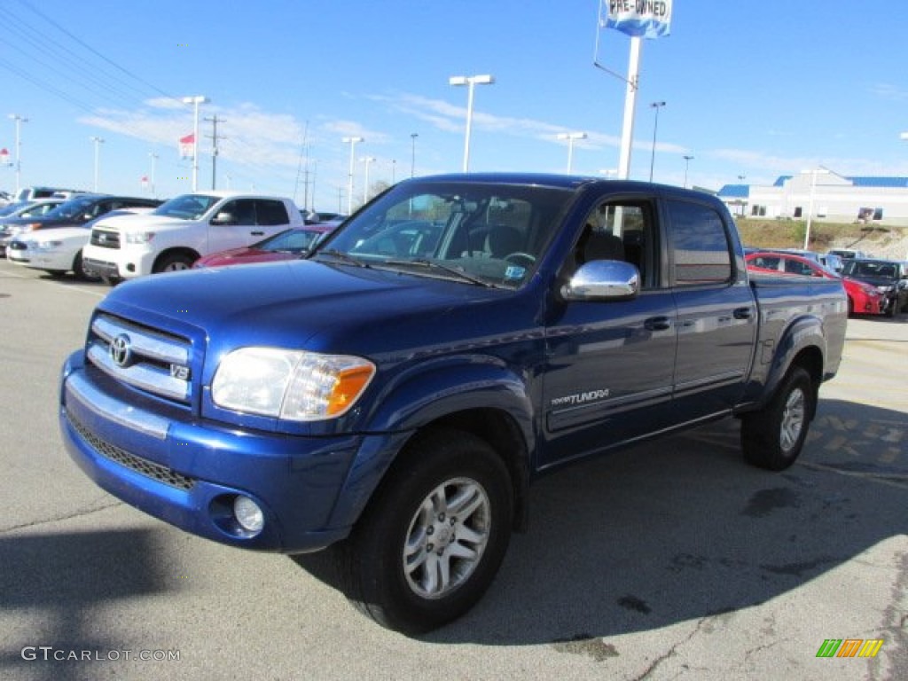 2006 Tundra SR5 Double Cab 4x4 - Spectra Blue Mica / Light Charcoal photo #4