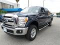 2014 Blue Jeans Metallic Ford F250 Super Duty XLT Crew Cab 4x4  photo #1