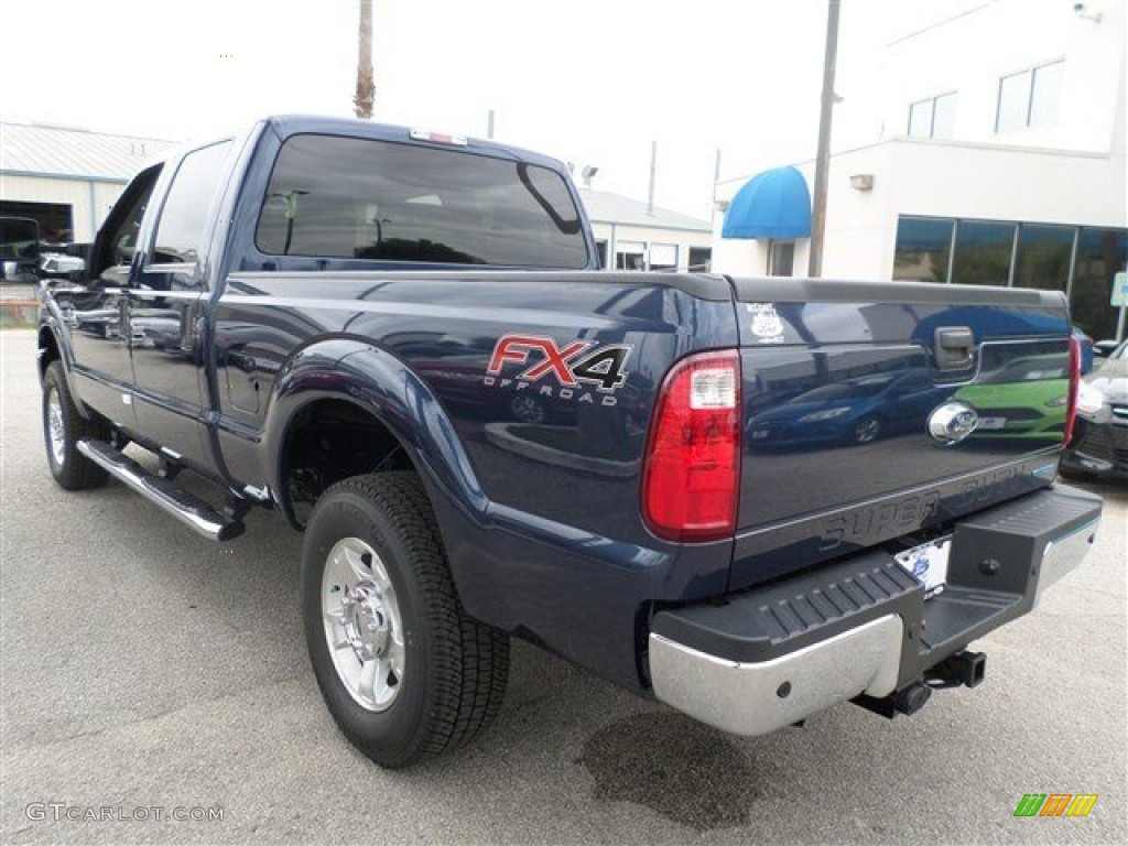 2014 F250 Super Duty XLT Crew Cab 4x4 - Blue Jeans Metallic / Steel photo #3