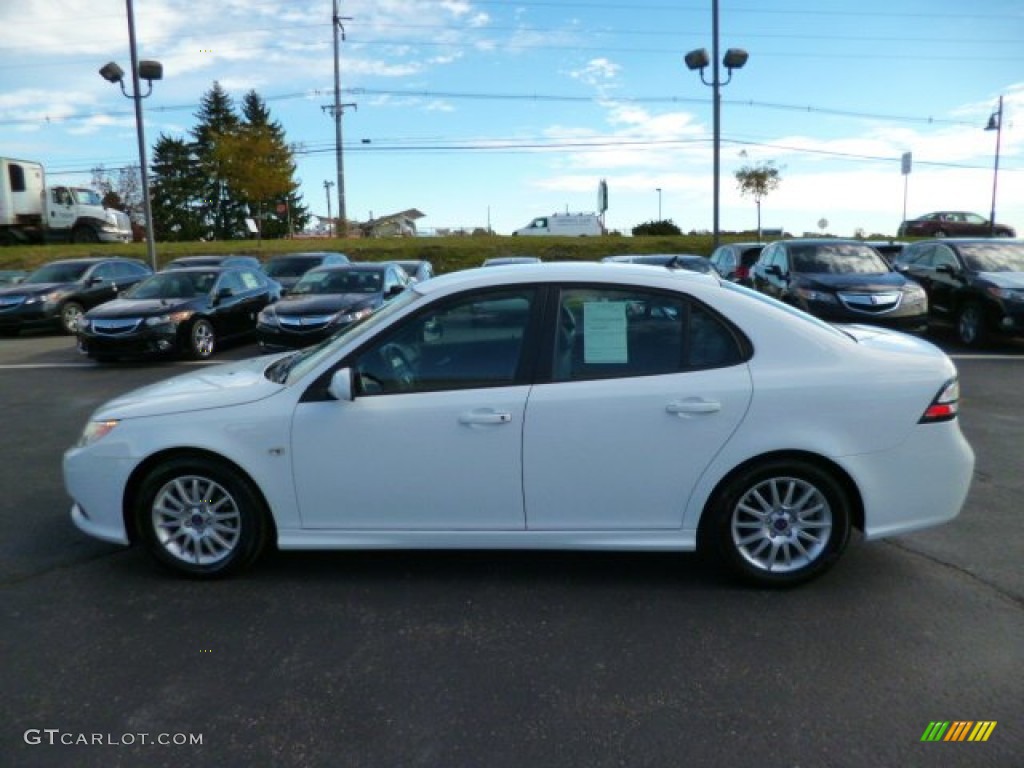 2010 9-3 2.0T Sport Sedan - Arctic White / Black photo #4