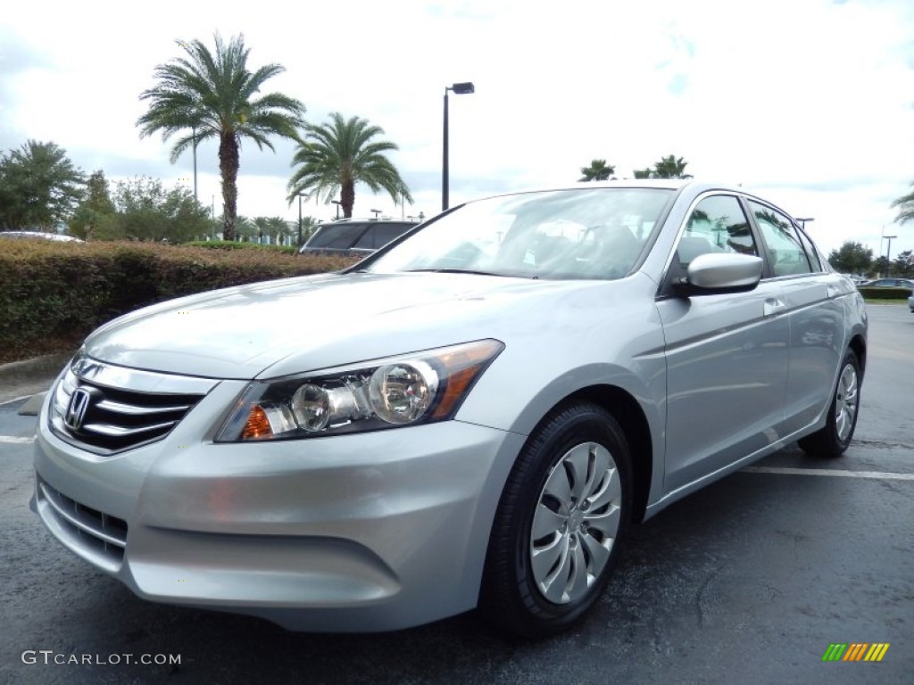 2011 Accord LX Sedan - Alabaster Silver Metallic / Gray photo #3