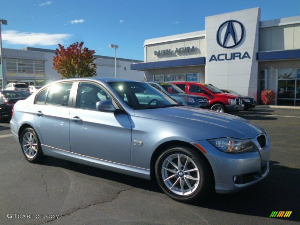 2010 3 Series 328i xDrive Sedan - Blue Water Metallic / Oyster/Black Dakota Leather photo #1