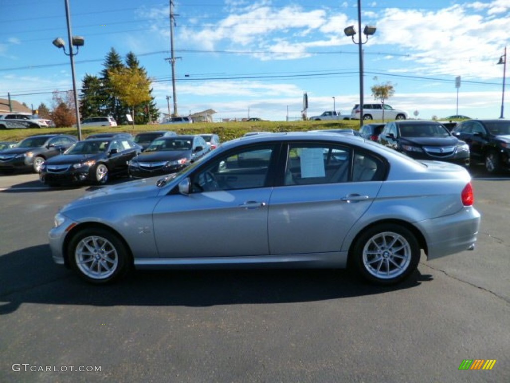 2010 3 Series 328i xDrive Sedan - Blue Water Metallic / Oyster/Black Dakota Leather photo #4