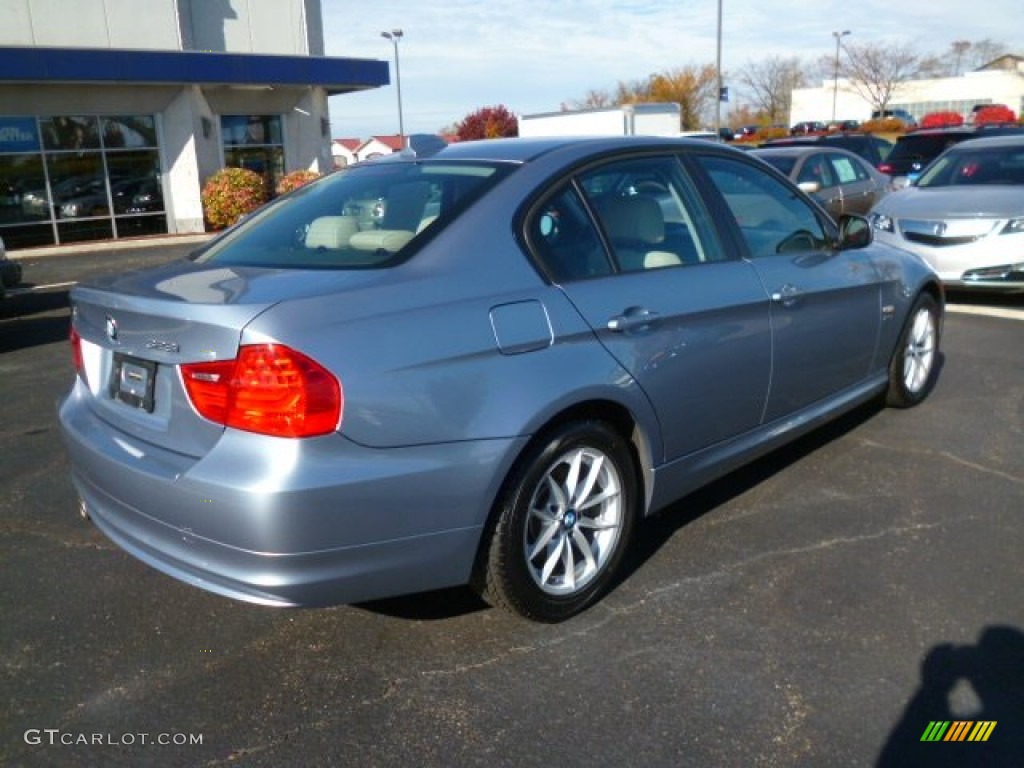 2010 3 Series 328i xDrive Sedan - Blue Water Metallic / Oyster/Black Dakota Leather photo #7
